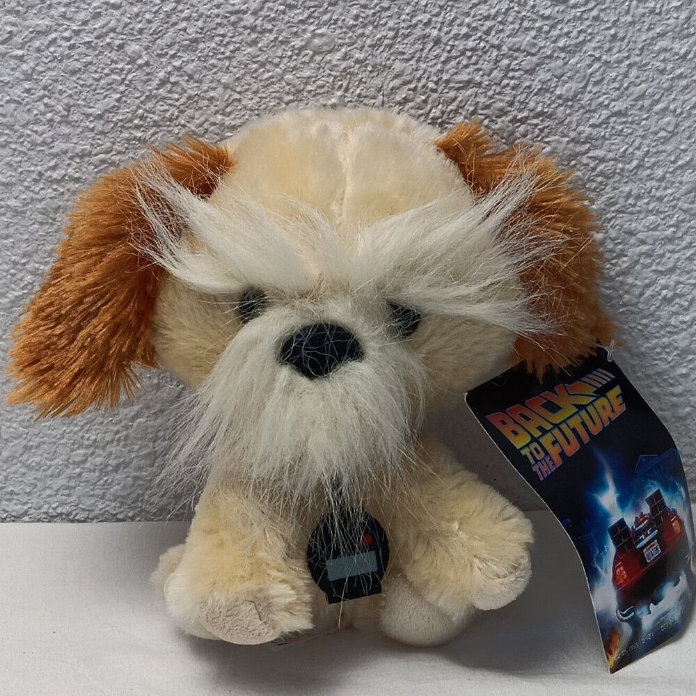 Back to the Future Einstein Plush 6” Chibi Dog Toy Factory 2022 Brown Cream Tags